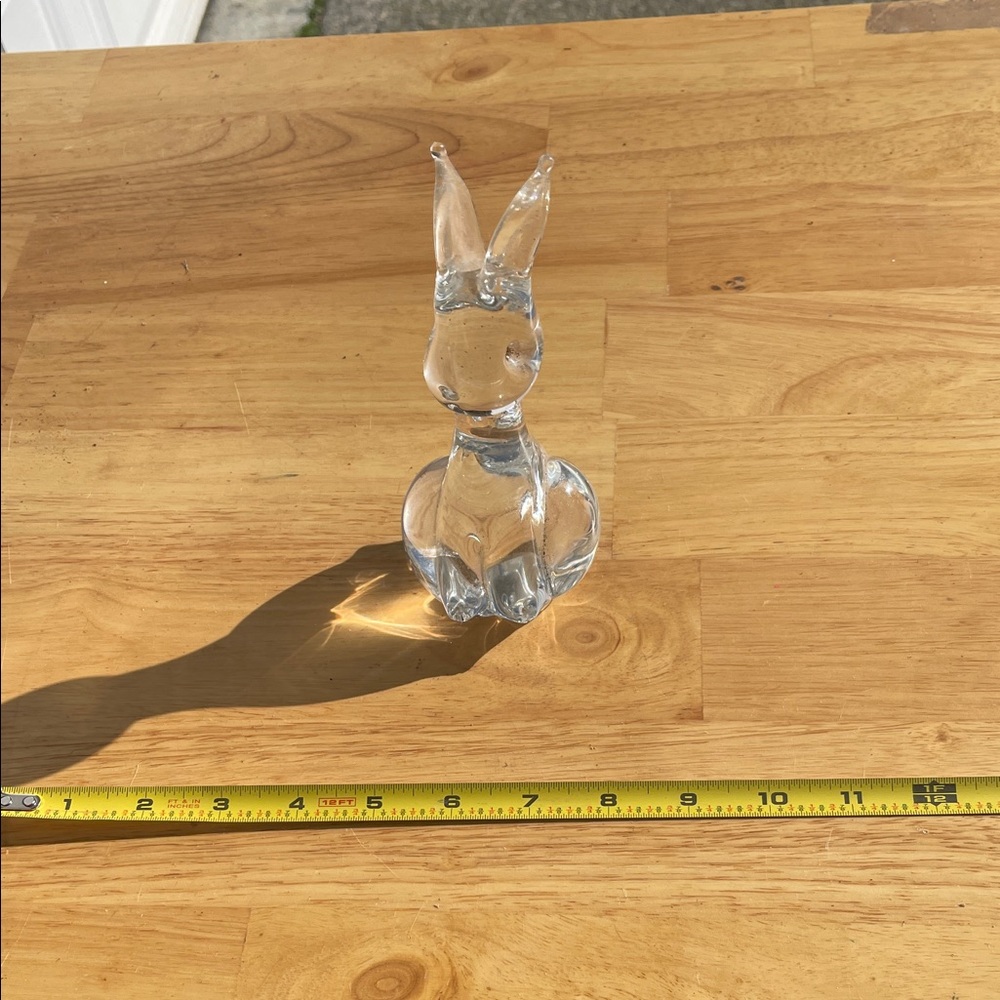 Elegant Glass Rabbit Figurine